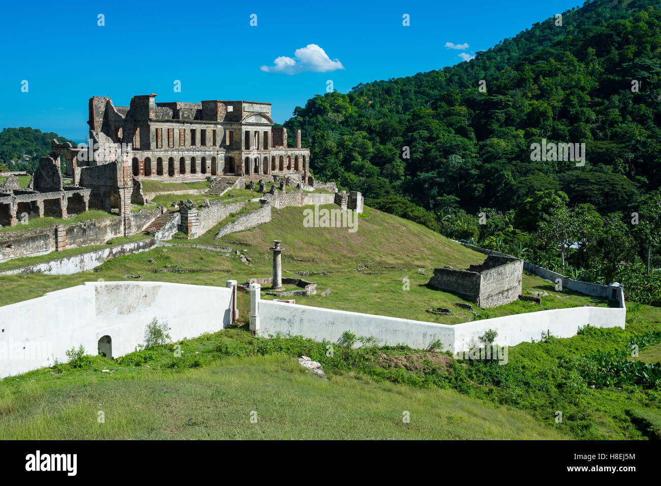 Schloss Sans Souci, UNESCO World Heritage Site, Haiti, Karibik, Mittelamerika Stockfoto