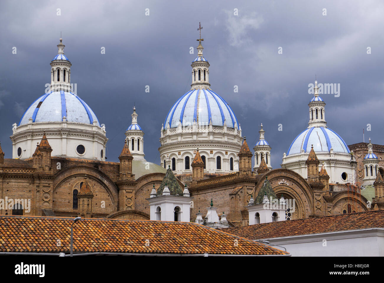 Kathedrale von Cuenca, UNESCO-Weltkulturerbe, Cuenca, Ecuador, Südamerika Stockfoto