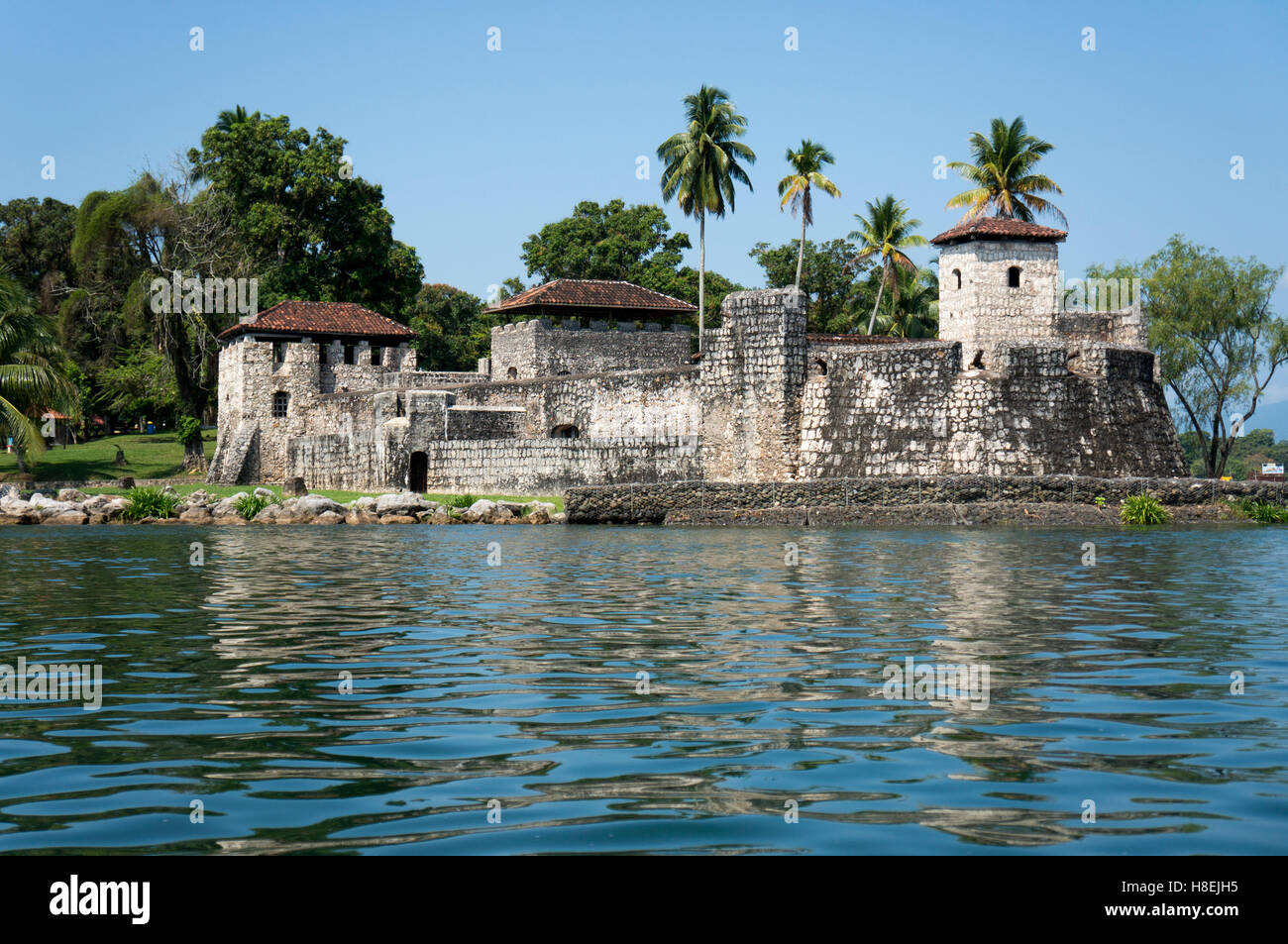 Festung San Felipe de Lara, Rio Dulce, Guatemala, Mittelamerika Stockfoto