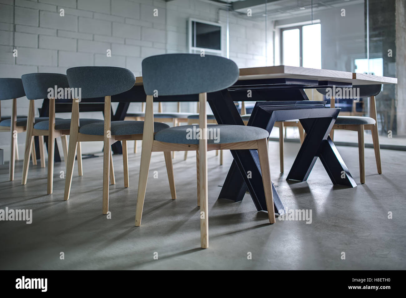 Büro im Loft-Stil Stockfoto