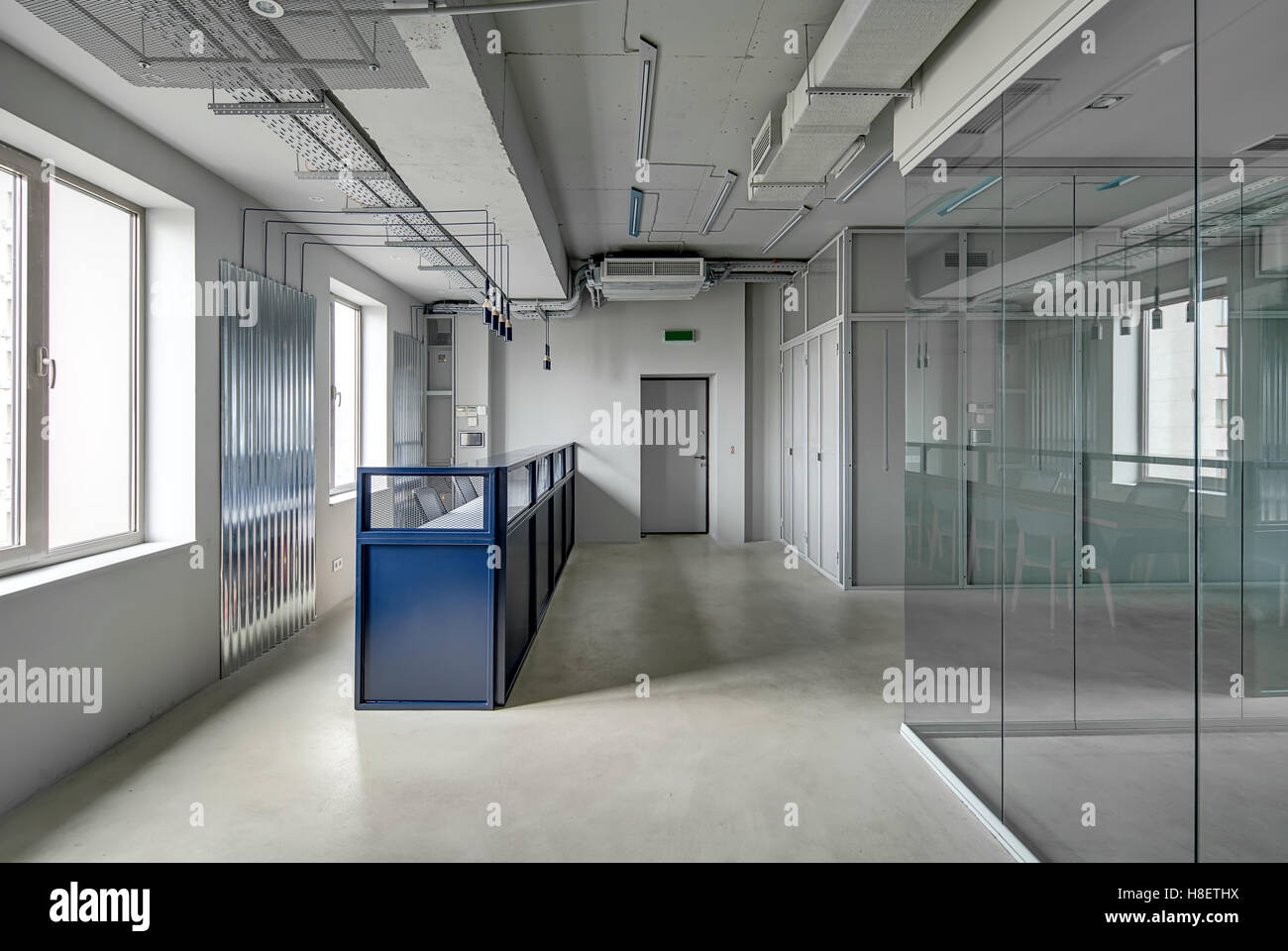 Büro im Loft-Stil Stockfoto