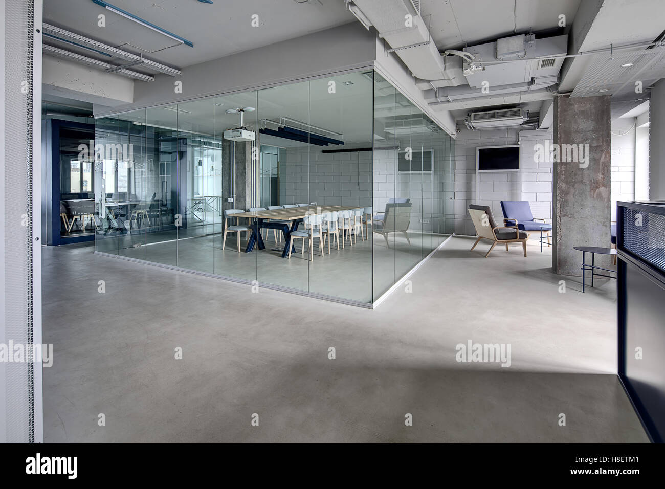 Interieur im Loftstil Stockfoto