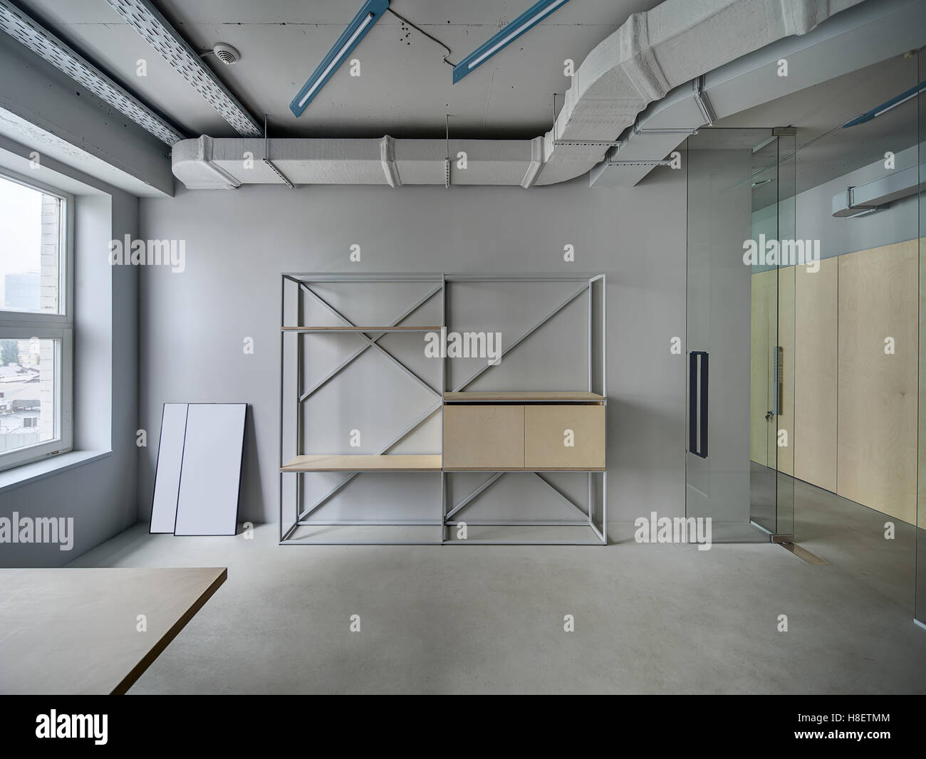 Büro im Loft-Stil Stockfoto
