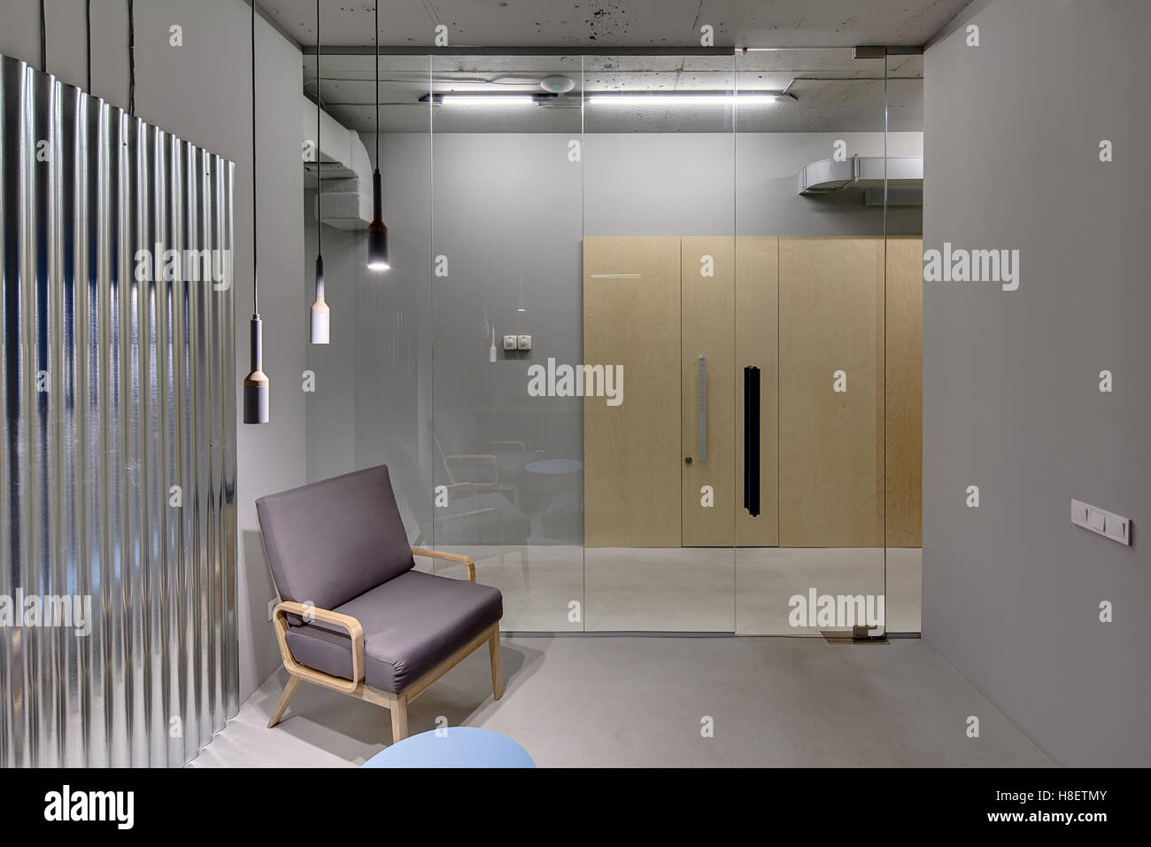 Büro im Loft-Stil Stockfoto