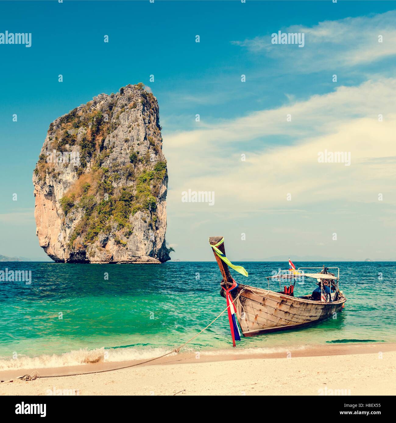 Water Taxi Beach Island Schiff tropischen Schiffskonzept Stockfoto