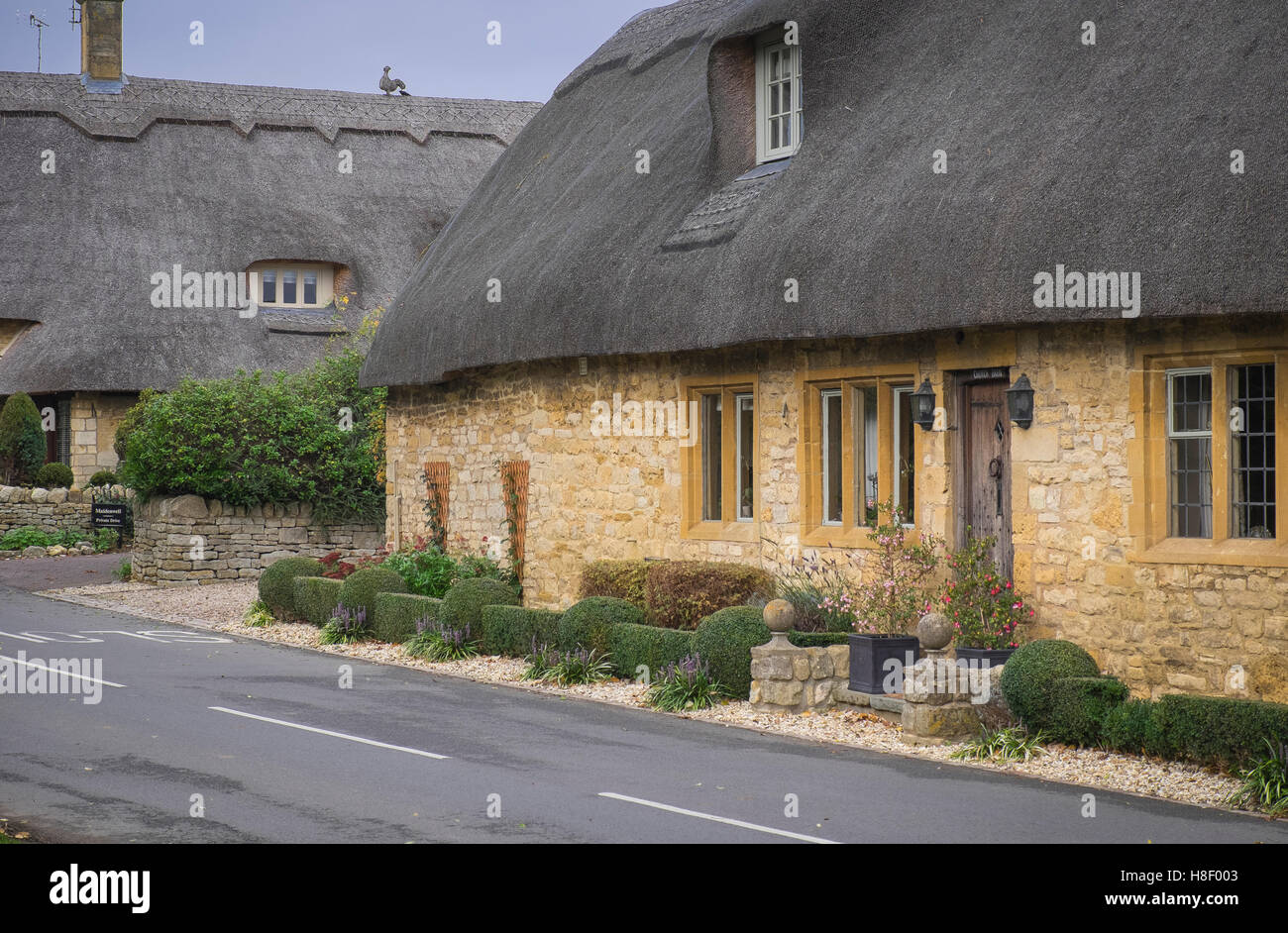 außergewöhnlicher Schönheit der Cotswolds, England im Herbst Stockfoto