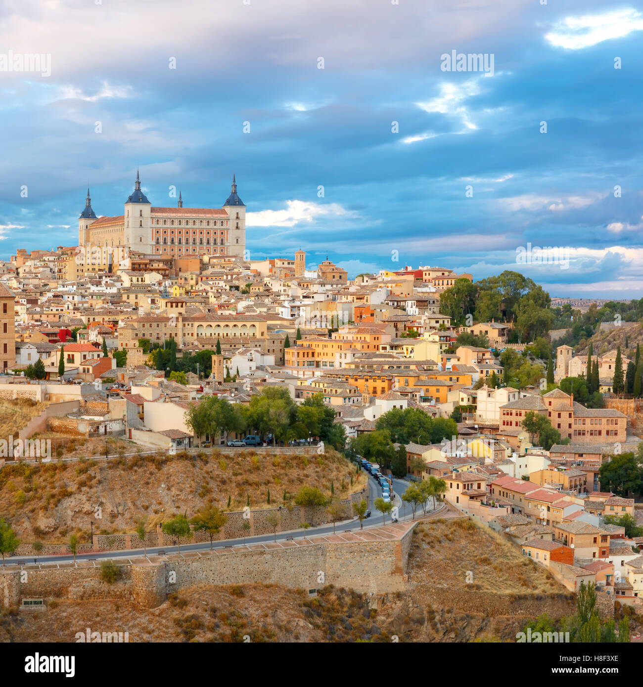Alcazar in Toledo, Castilla La Mancha, Spanien Stockfoto