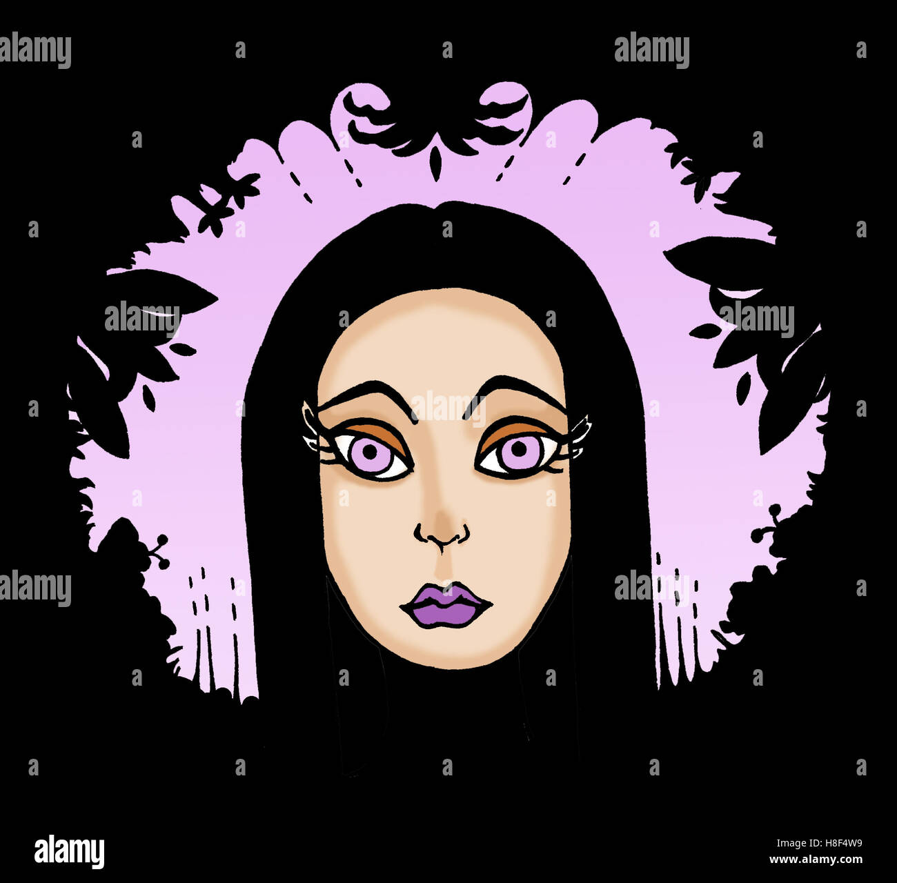 Gothic Girl Cartoon Stockfotos und bilder Kaufen Alamy