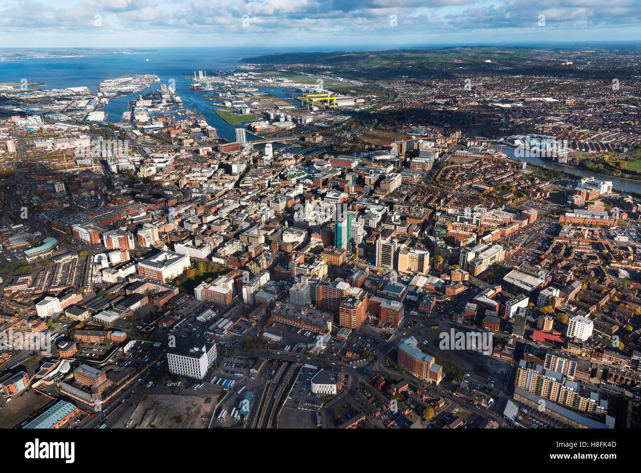 Belfast Antenne 2016 Stockfoto