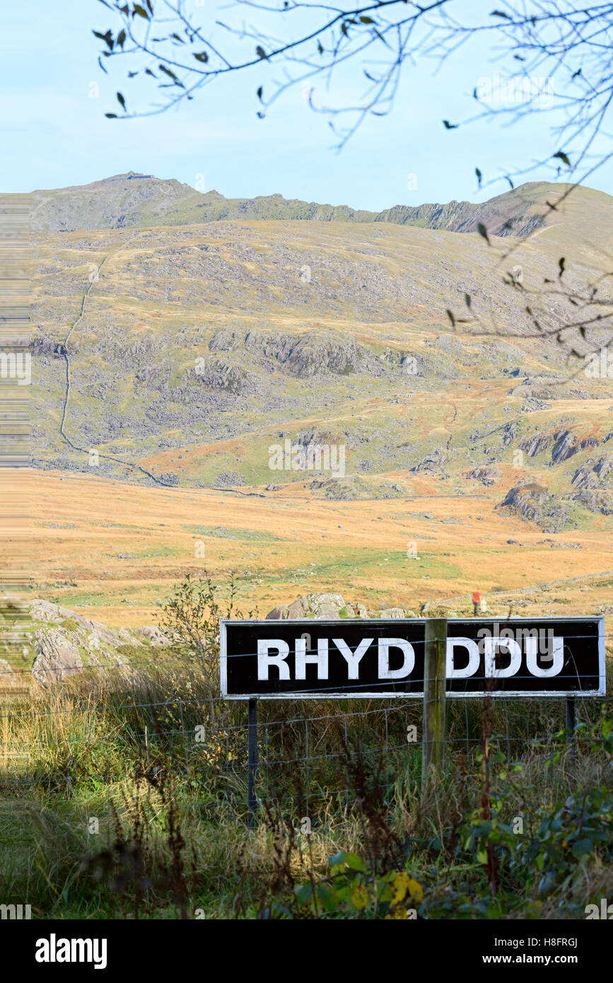 Rhyd Ddu Weg zum Mount Snowdon Stockfoto