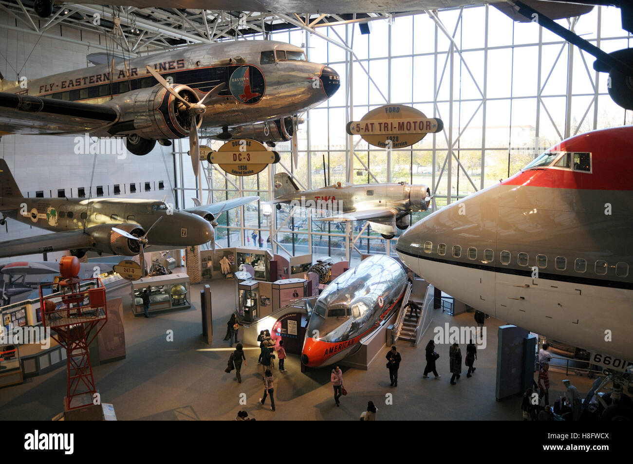 Luft- und Raumfahrtmuseum, Washington DC Stockfoto