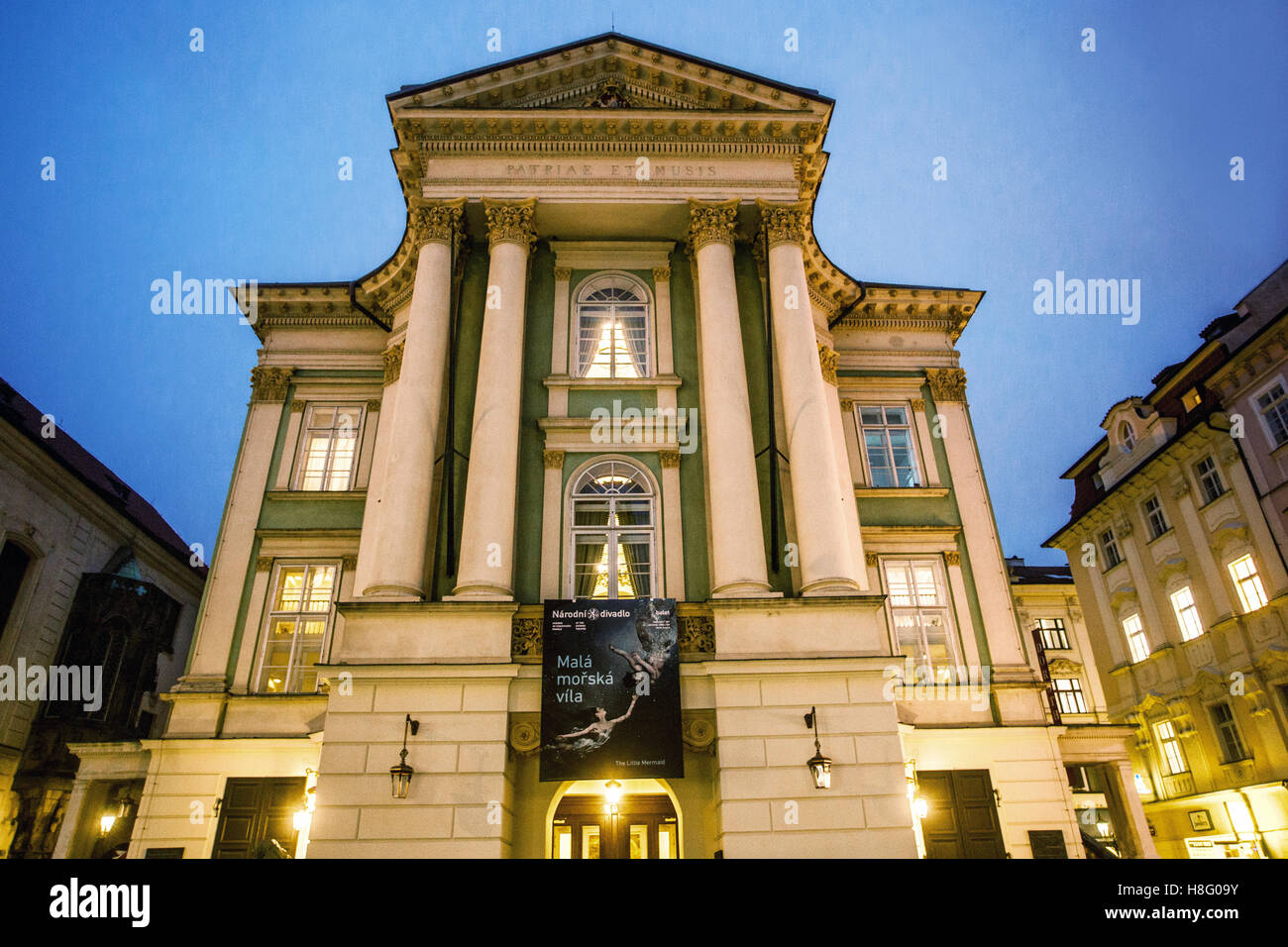 Das Ständetheater, Stavovske divadlo ist ein historisches Theater in Prag. die Uraufführung von Mozarts Don Giovanni Tschechische Republik Stockfoto