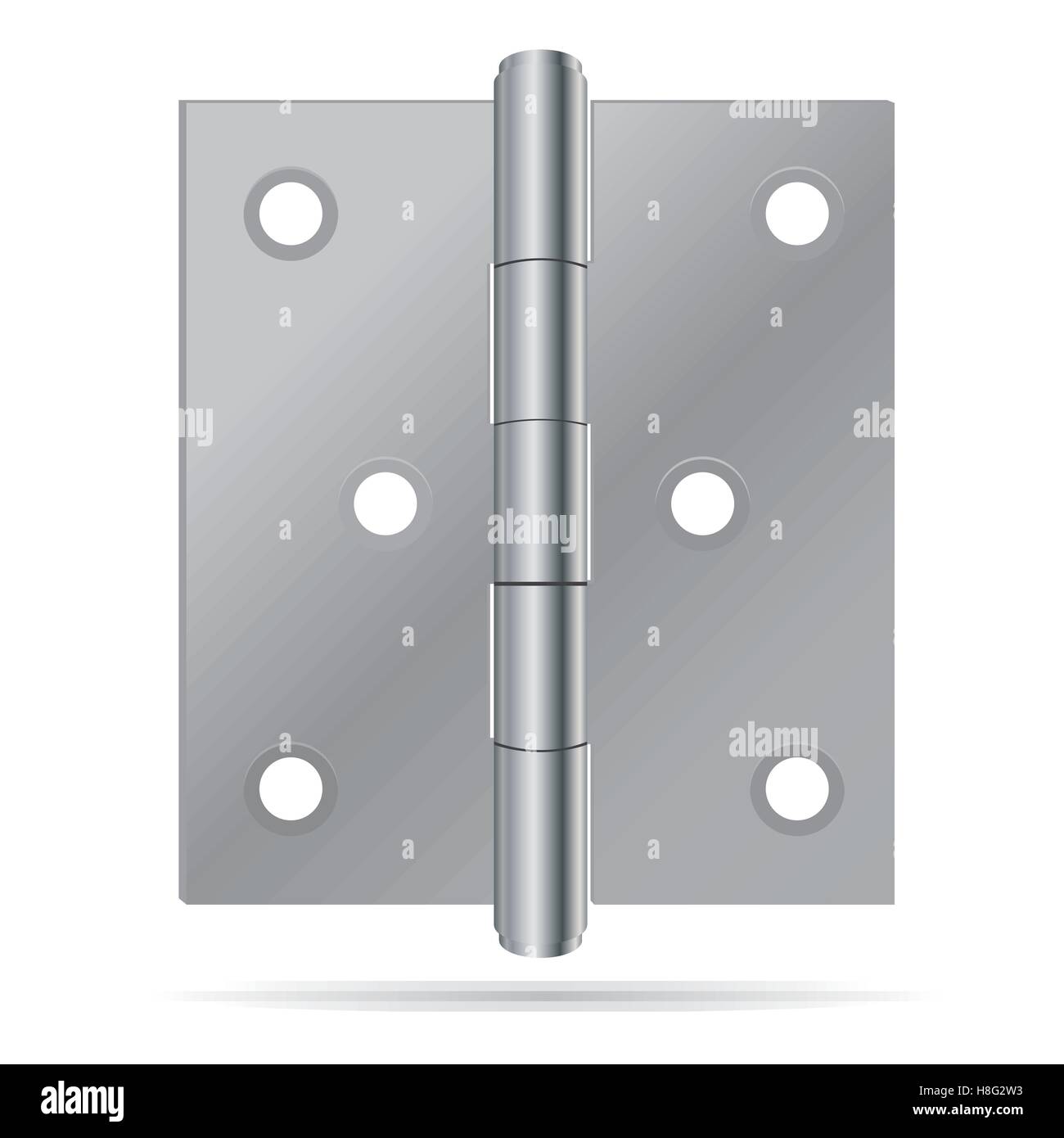 Scharnier, Tür, Vektor, Bau, Metall, isoliert, Stahl, Hardware, Objekt, Architektur, glänzend, Haus, Gebäude, Luxus, offen, Stock Vektor