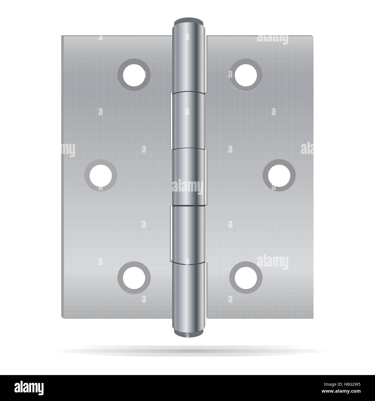 Scharnier, Tür, Vektor, Bau, Metall, isoliert, Stahl, Hardware, Objekt, Architektur, glänzend, Haus, Gebäude, Luxus, offen, Stock Vektor