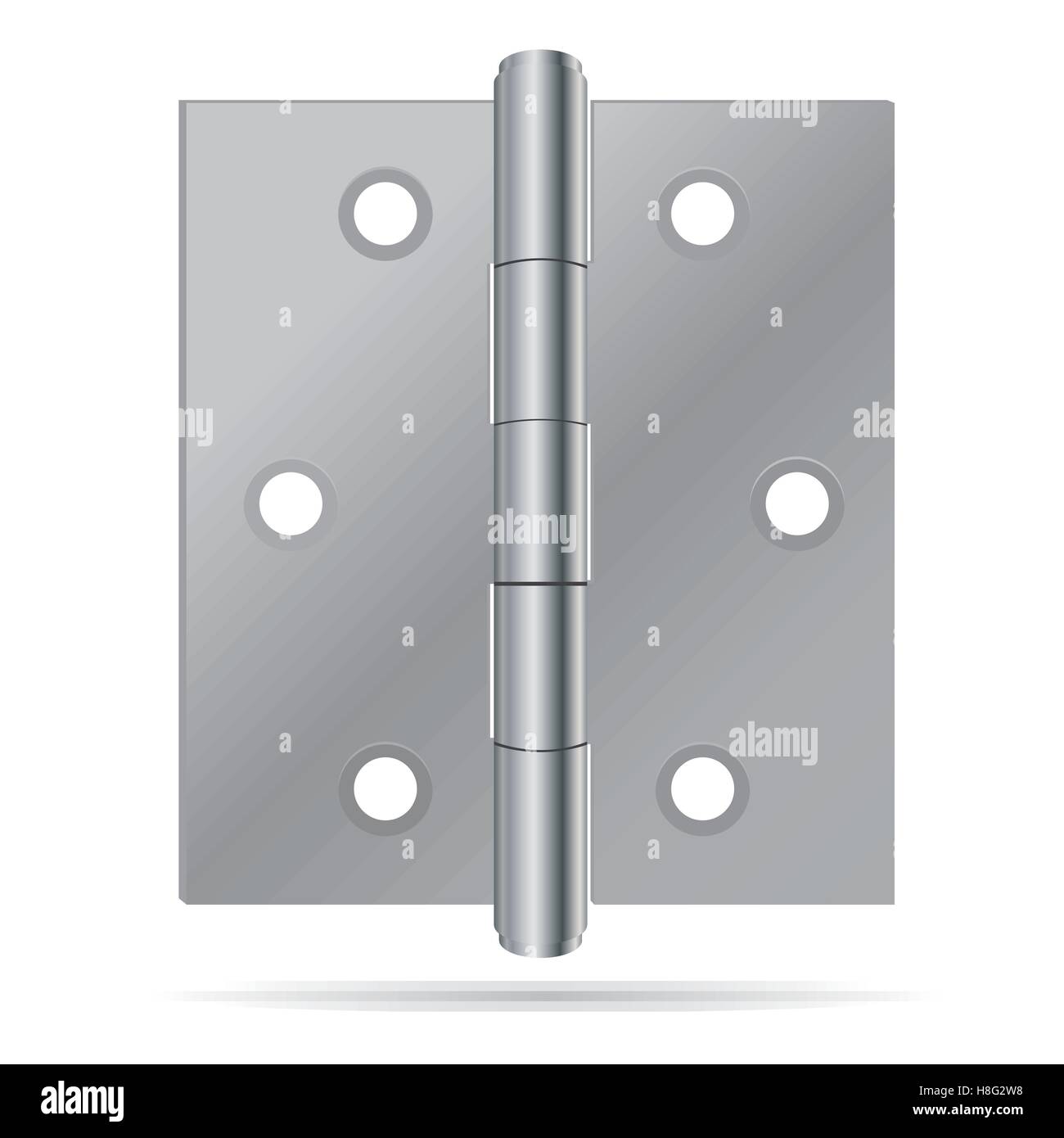 Scharnier, Tür, Vektor, Bau, Metall, isoliert, Stahl, Hardware, Objekt, Architektur, glänzend, Haus, Gebäude, Luxus, offen, Stock Vektor