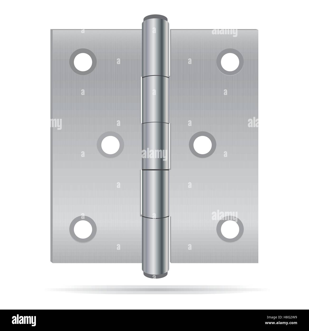 Scharnier, Tür, Vektor, Bau, Metall, isoliert, Stahl, Hardware, Objekt, Architektur, glänzend, Haus, Gebäude, Luxus, offen, Stock Vektor