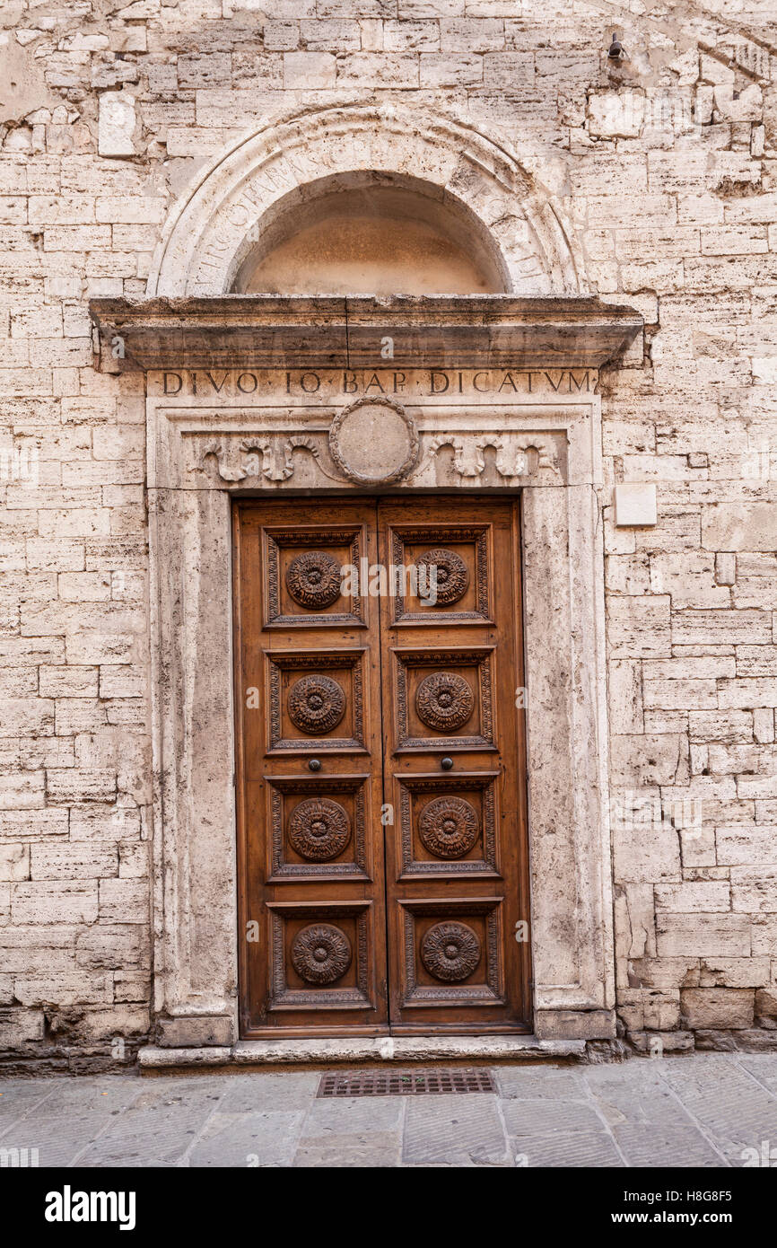 Collegio del Cambio in Perugia, Italien. Stockfoto