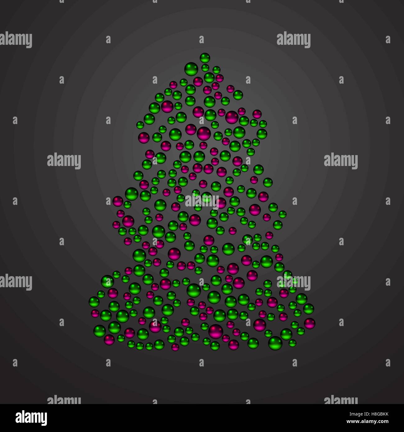 Abstrakter Weihnachtsbaum. Vektor-Illustration Eps 10 Stock Vektor
