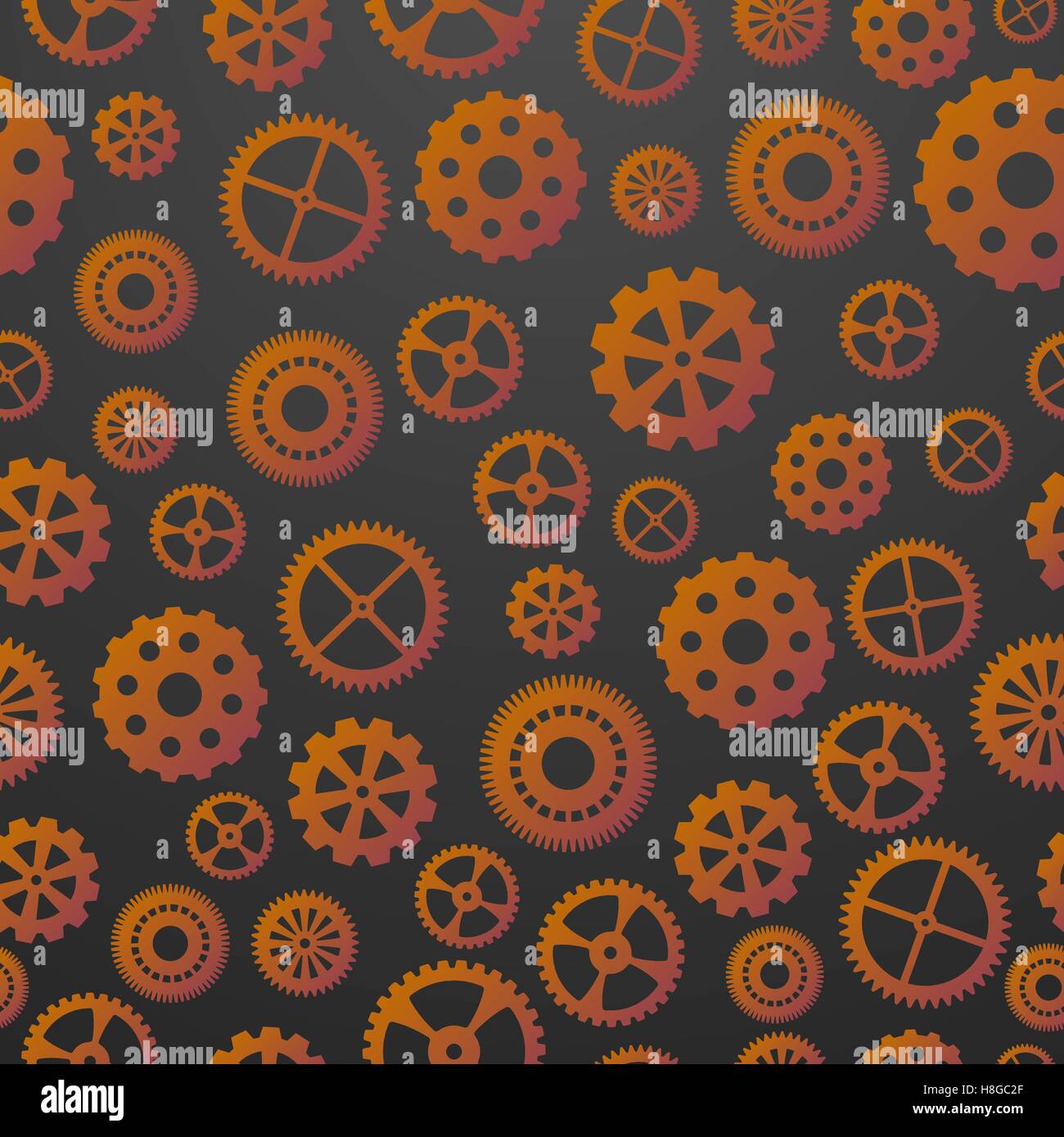 Vektor-Illustration. Zahnräder Musterdesign. EPS-10 Stock Vektor