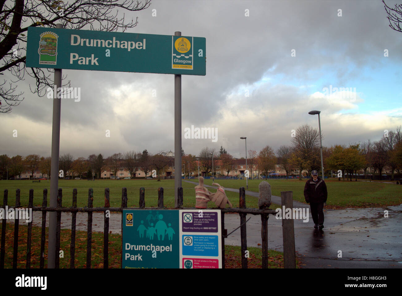Drumchapel Stadtpark Glasgow Schottland Stockfoto