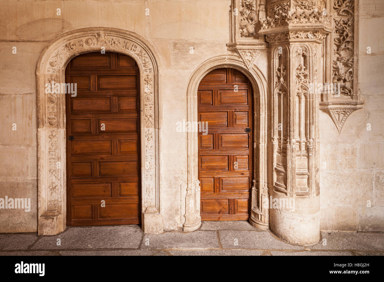 Monasterio de San Juan de Los Reyes in Toledo, Spanien. Stockfoto