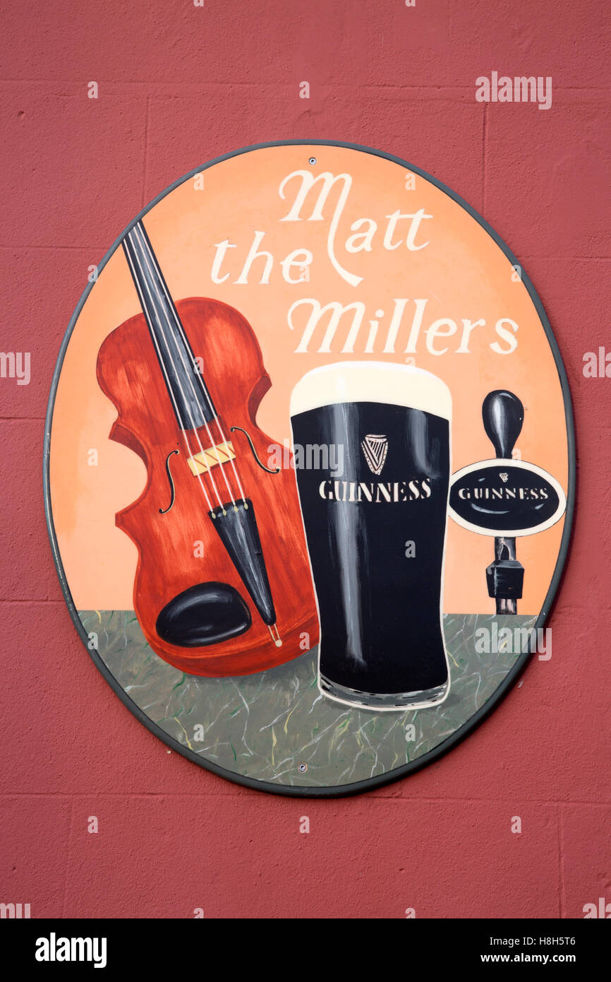 Matt Zeichens Millers Guinness, Kilkenny; Irland Stockfoto