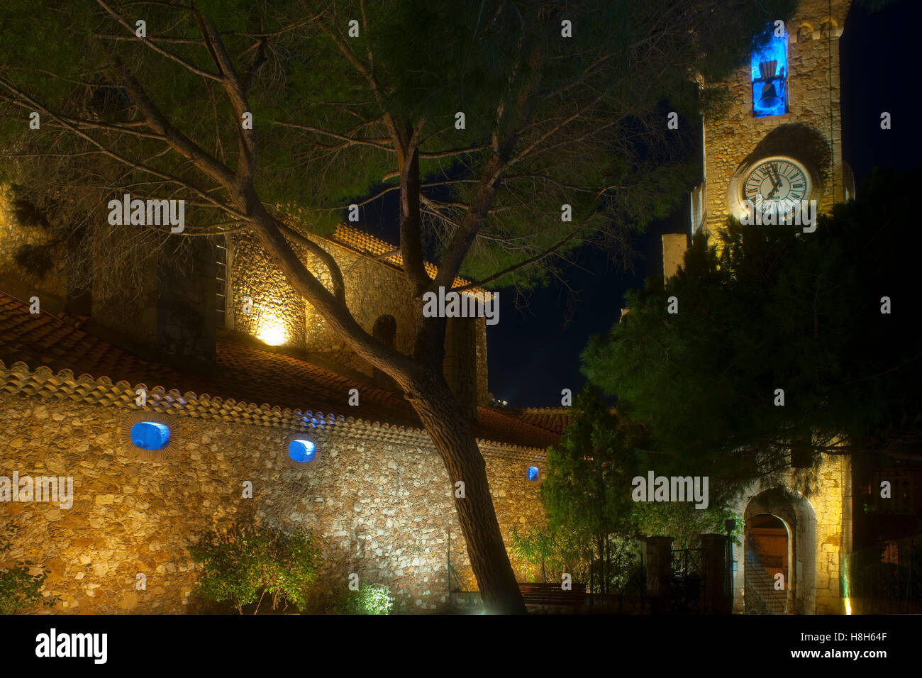 Frankreich, Cote d ' Azur, Cannes, Le Suquet, Turm der Kirche Notre-Dame de l' Èsperance Stockfoto