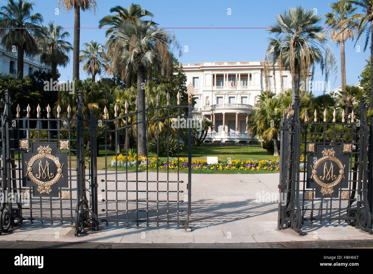 Frankreich, Cote d Azur, Nizza, Im Palais Massena der Promenade des Anglais ist Das Musée Kunstwerke et D´Histoire Untergebracht. Stockfoto