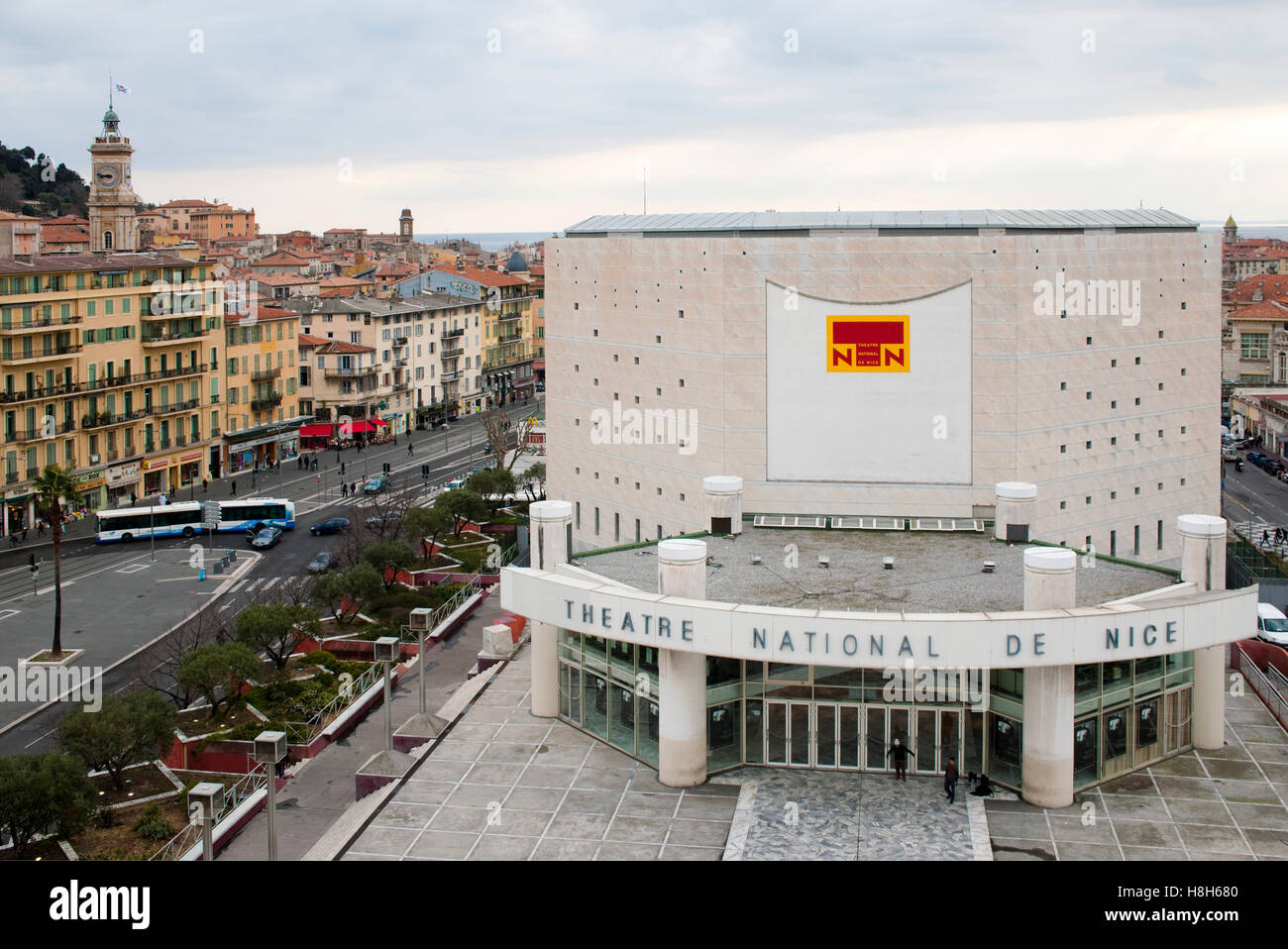 Frankreich, Cote d ' Azur, Nizza, Musee d Art Moderne et d Art Contemporain, Museum Für Moderne Kunst der Promenade des Arts. Stockfoto