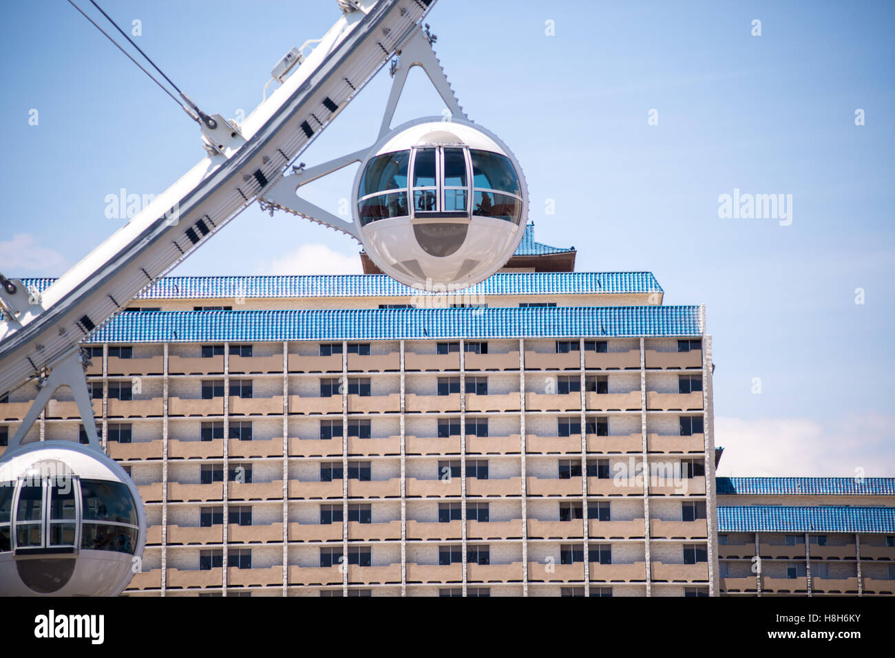 High Roller Riesenrad in Las Vegas, NV. Stockfoto