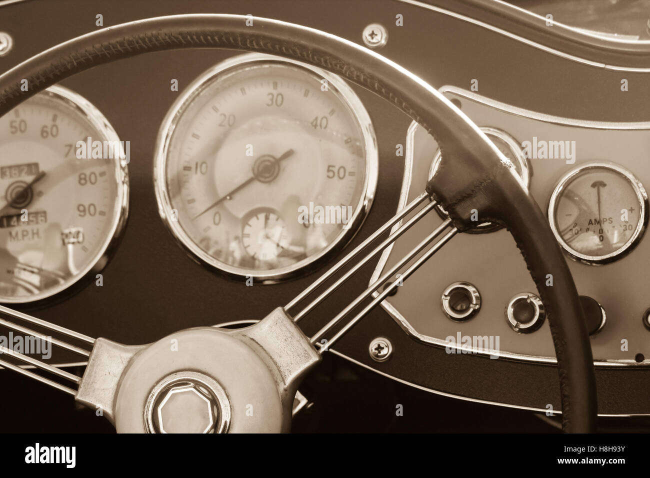 Hot Rod Dashboard Etikett Heizung HEIZGEBLÄSE - Lucas Kippschalter Rundes Armaturenbrett Rocker Switch