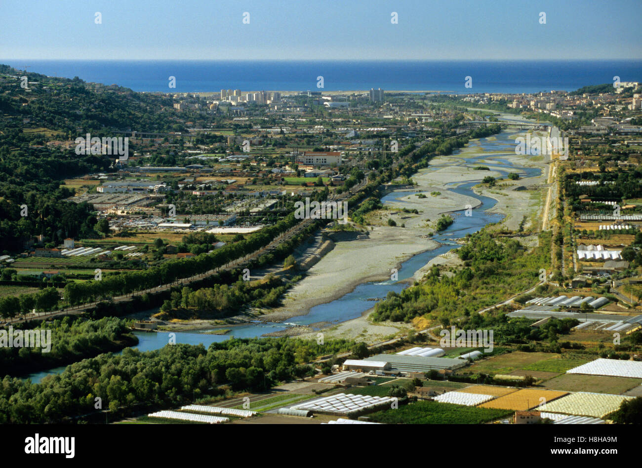 Var-Tal in der Nähe von Nizza, Frankreich, Europa Stockfoto