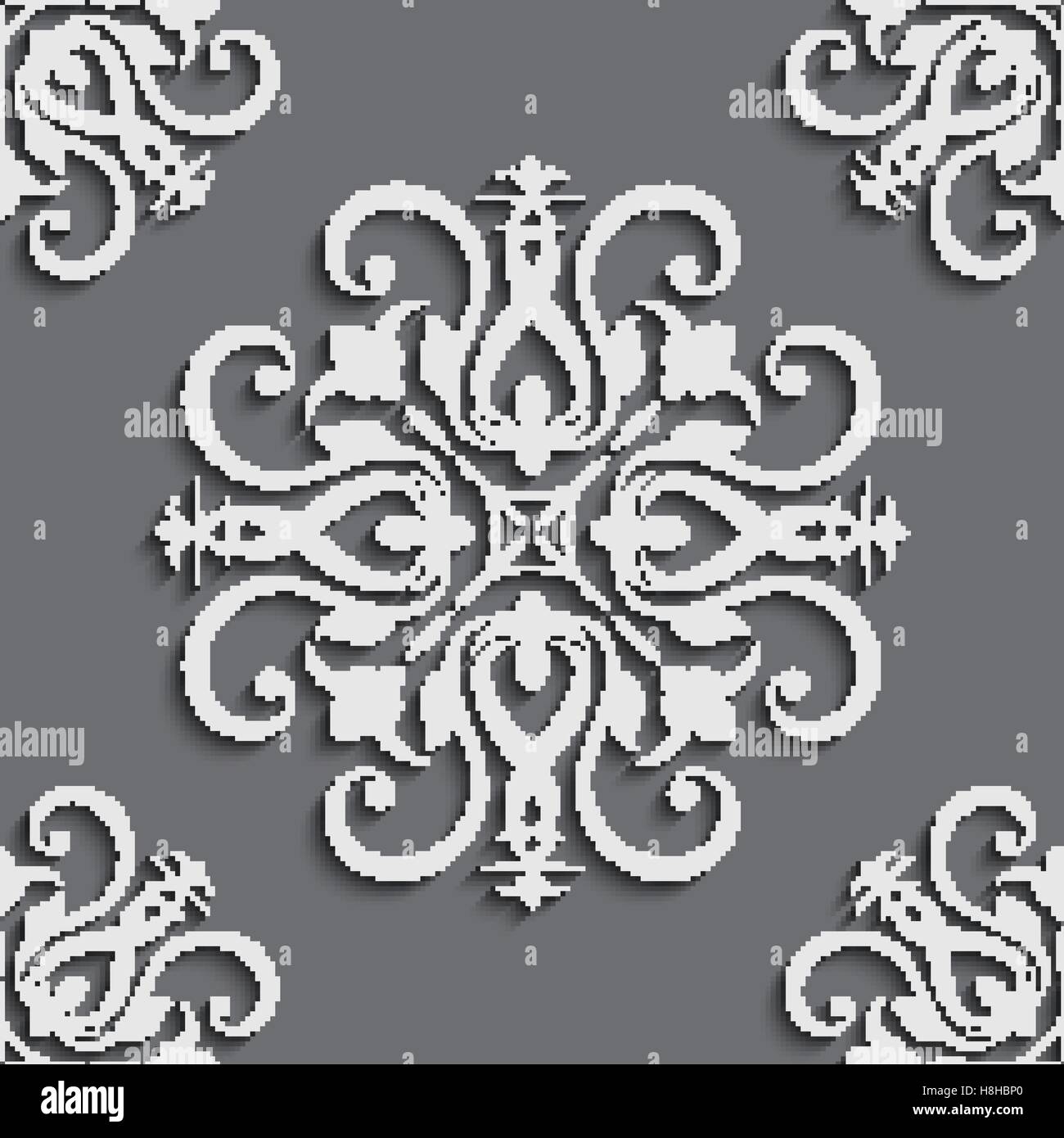 Nahtlose Tapeten im Stil des Barock. Einsetzbar für Hintergründe und Webdesign Seite füllen Stock Vektor