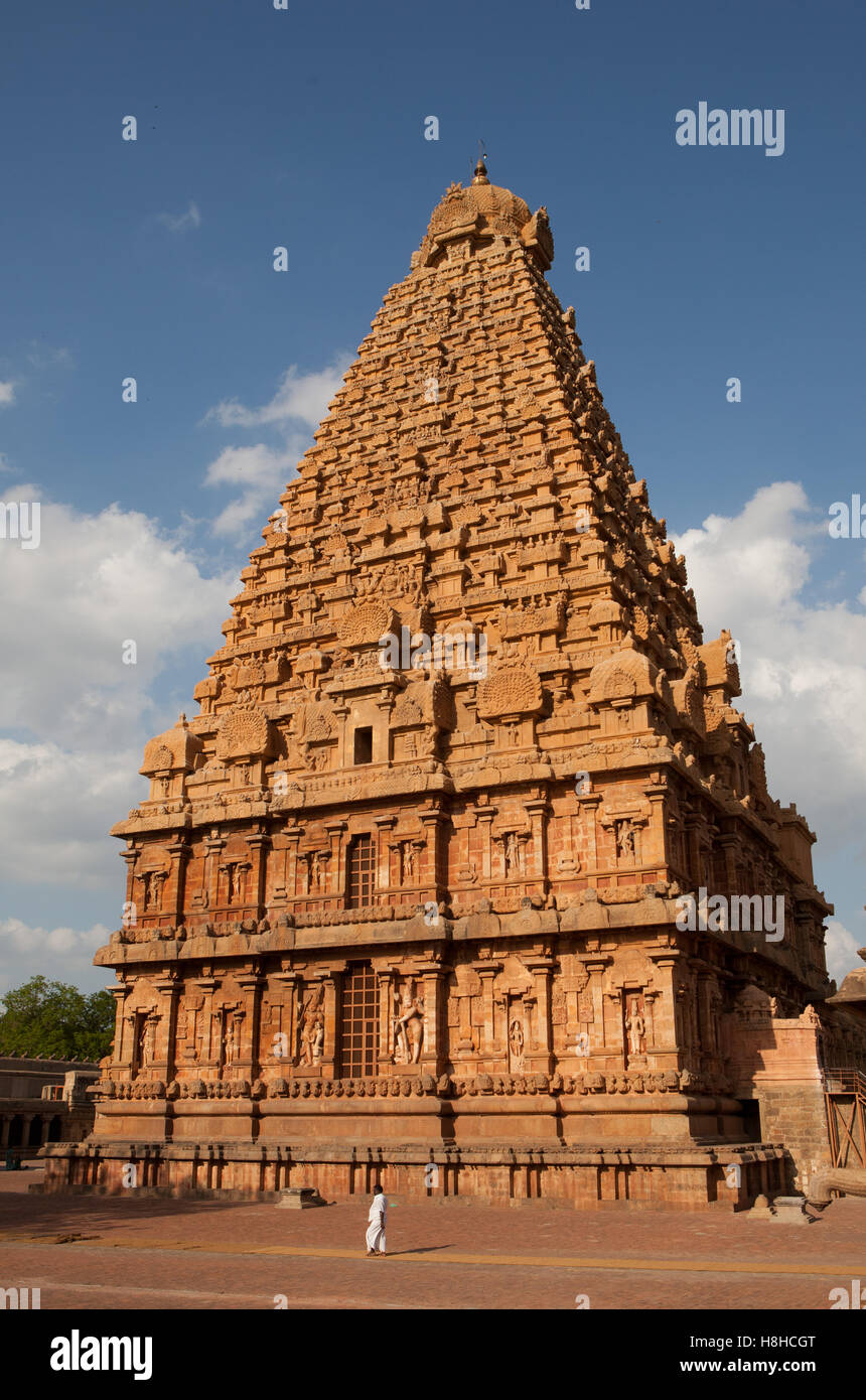 Brihadeeswarar-Tempel in Thanjavur, Tamil Nadu, Indien. Stockfoto