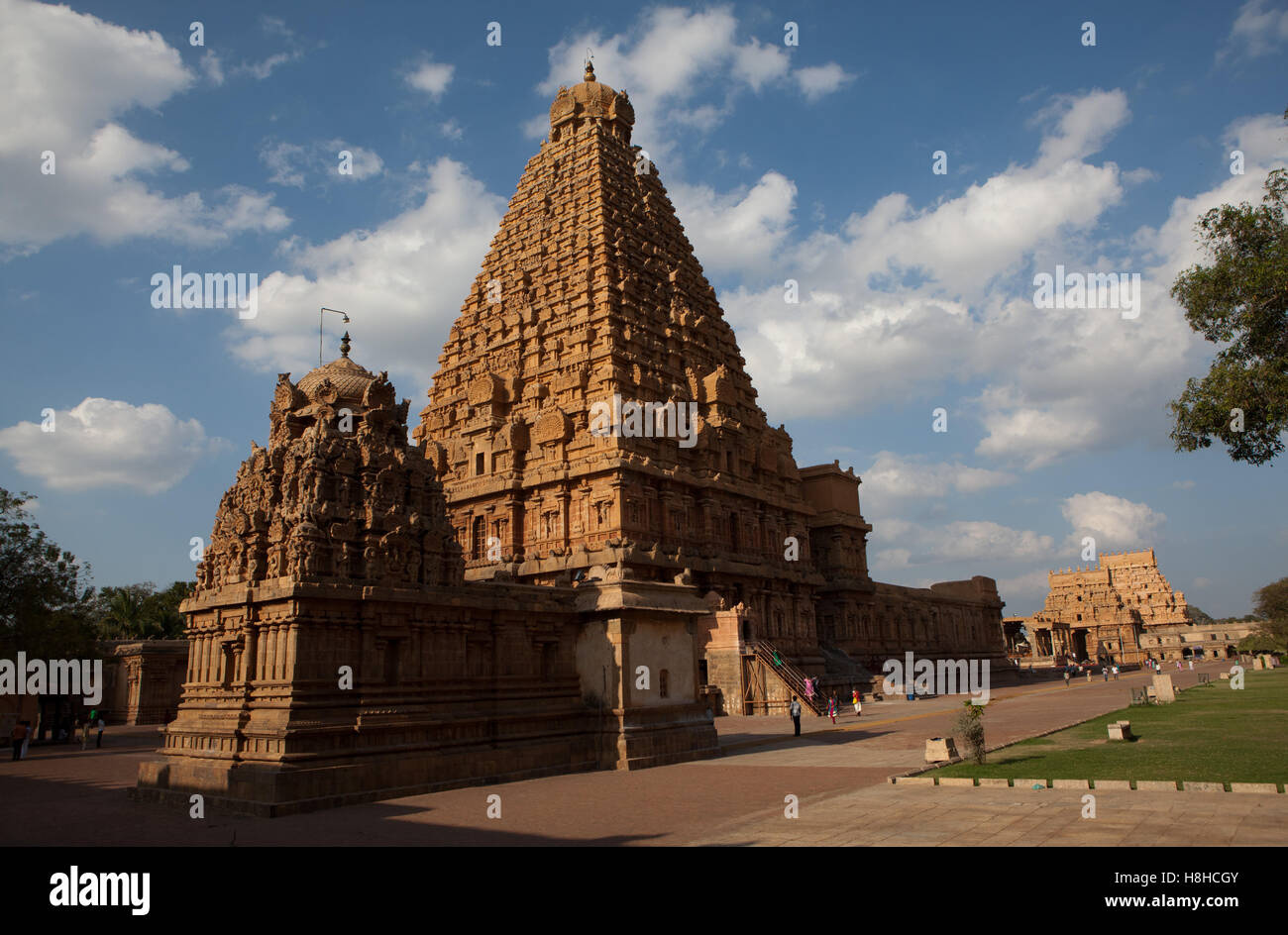 Brihadeeswarar-Tempel in Thanjavur, Tamil Nadu, Indien. Stockfoto
