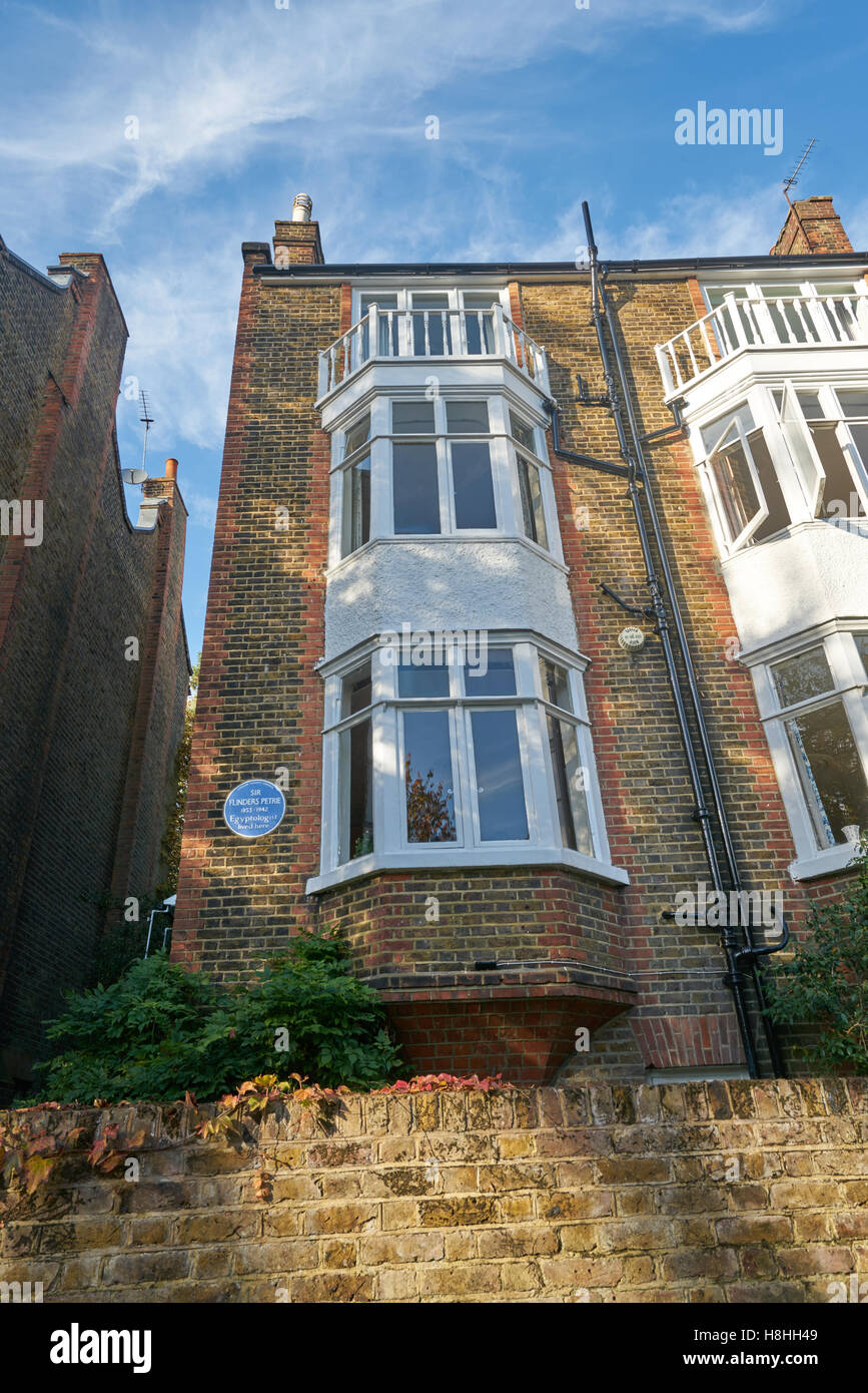Flinders Petrie Haus Hampstead Stockfoto