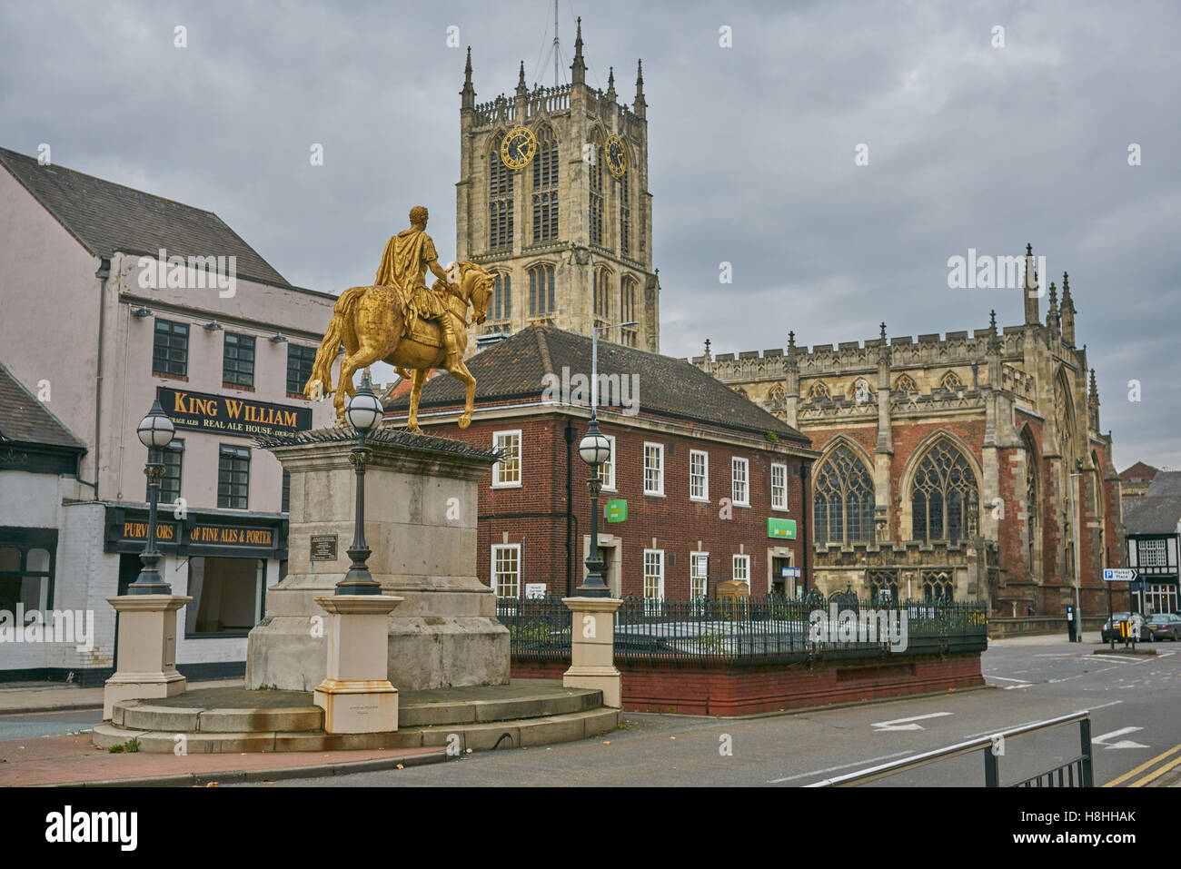Statue von König William III Rumpf. Stockfoto