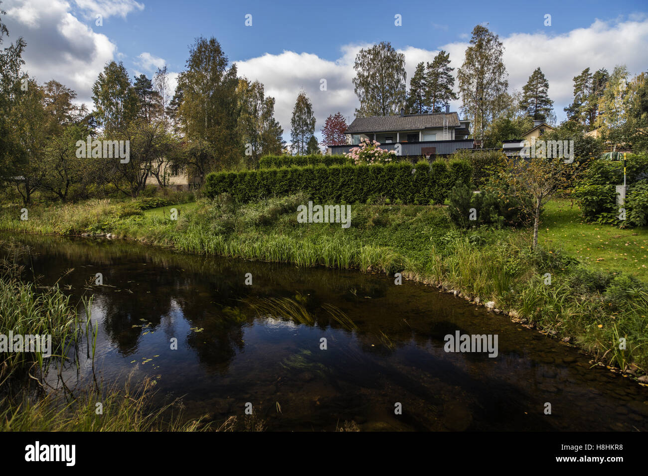 Heinola grüne Stadt mit Seen Stockfoto