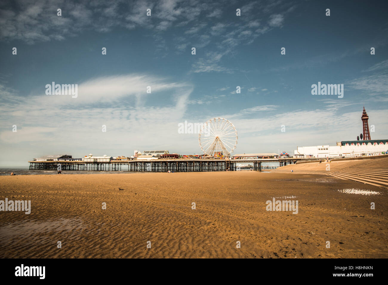 Blackpool Küste Meer Ray Boswell Stockfoto