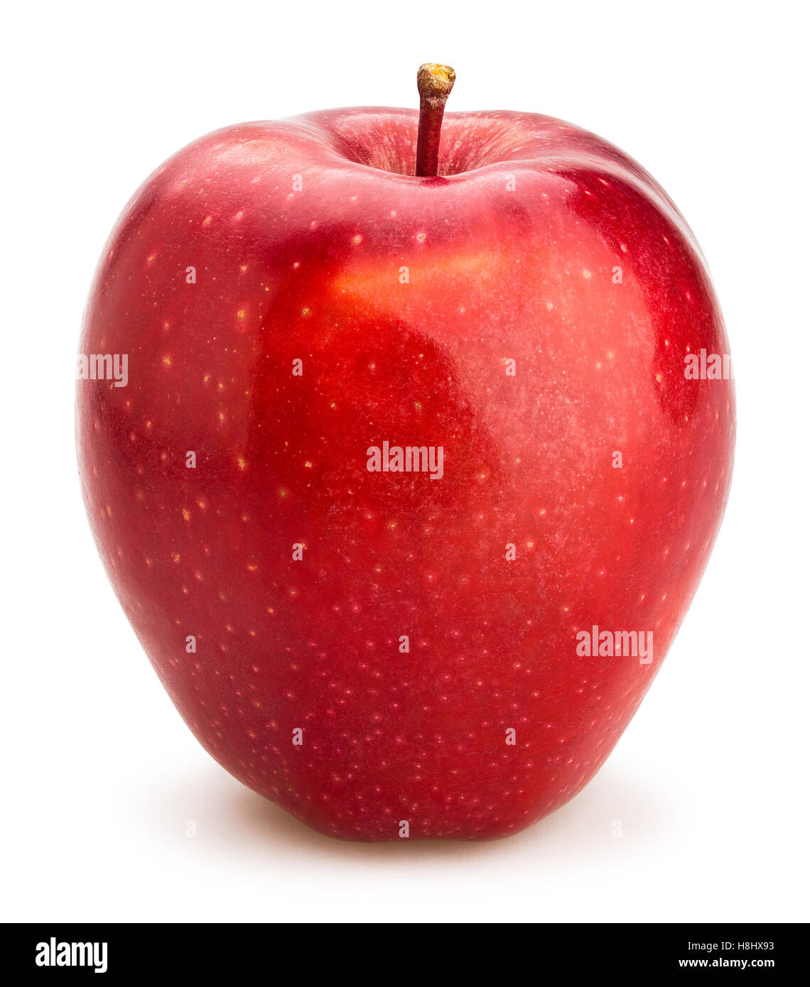 roter Apfel delicious isoliert Stockfoto