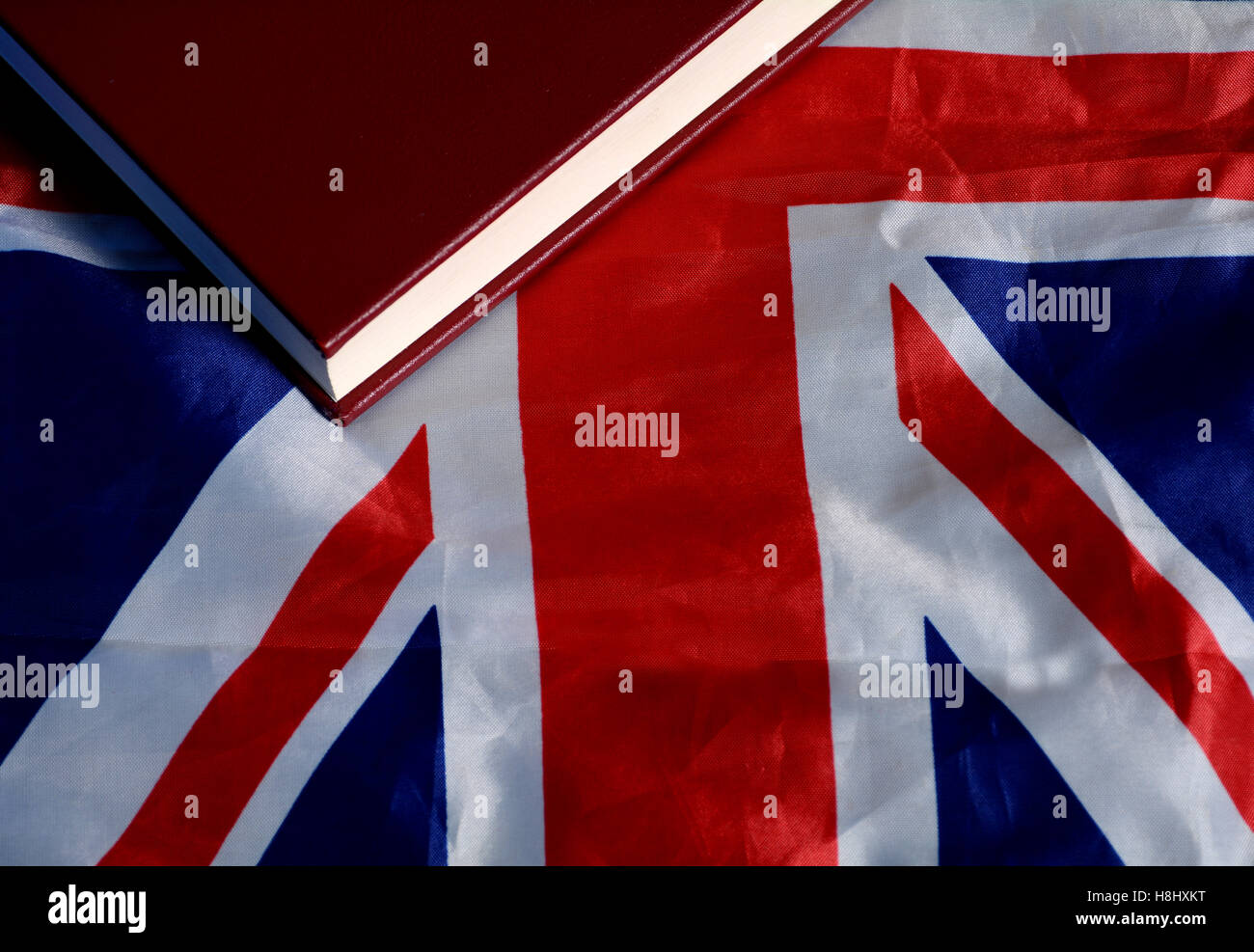 Studieren Sie in Großbritannien - Großbritannien Flagge Bildungskonzept. Stockfoto