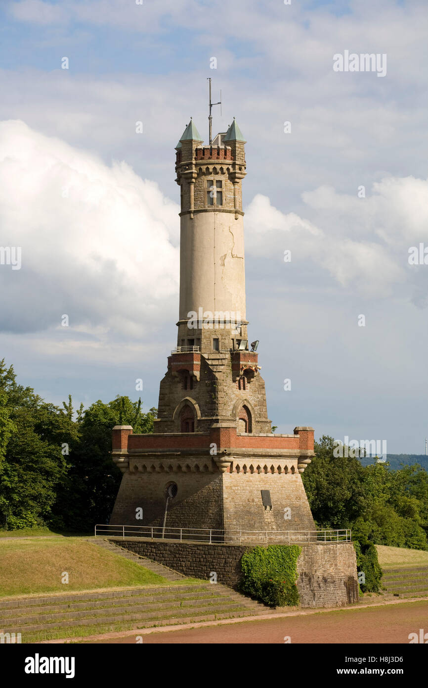 Deutschland, Ruhrgebiet, Wetter an der Ruhr, den Harkort-Turm. Stockfoto
