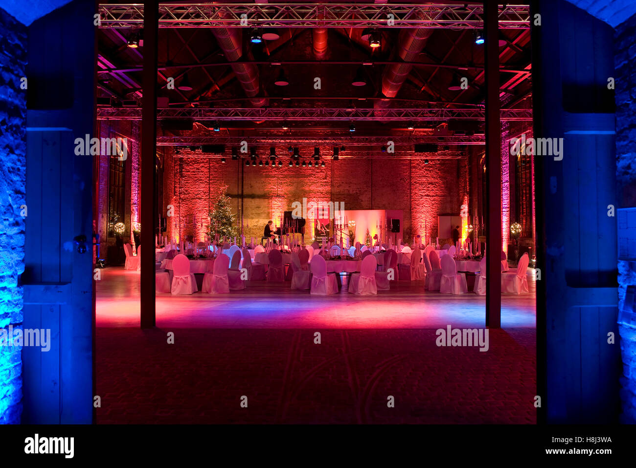 Deutschland, Ruhrgebiet, Dortmund, Westfälisches Industriemuseum Zeche Zollern II/IV im Stadtteil Boevinghausen, Ballsaal Stockfoto