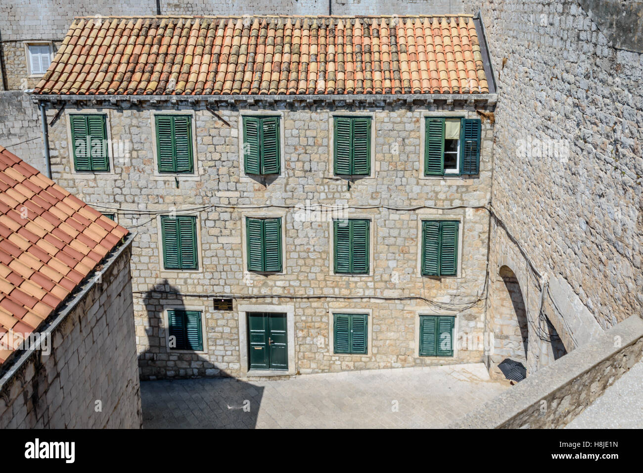 Mediterranes Haus Stockfoto