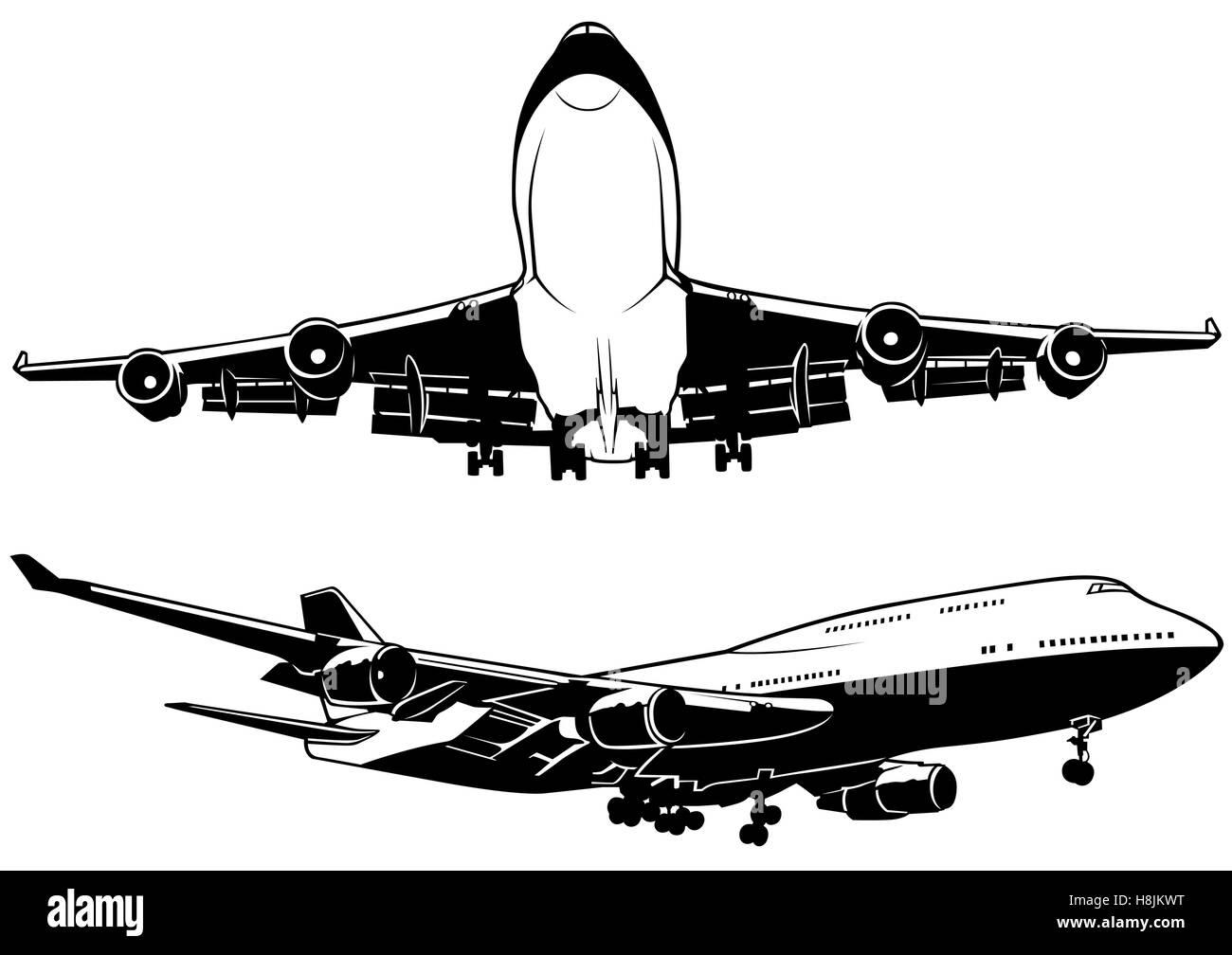 Flugzeug-Set Stock Vektor