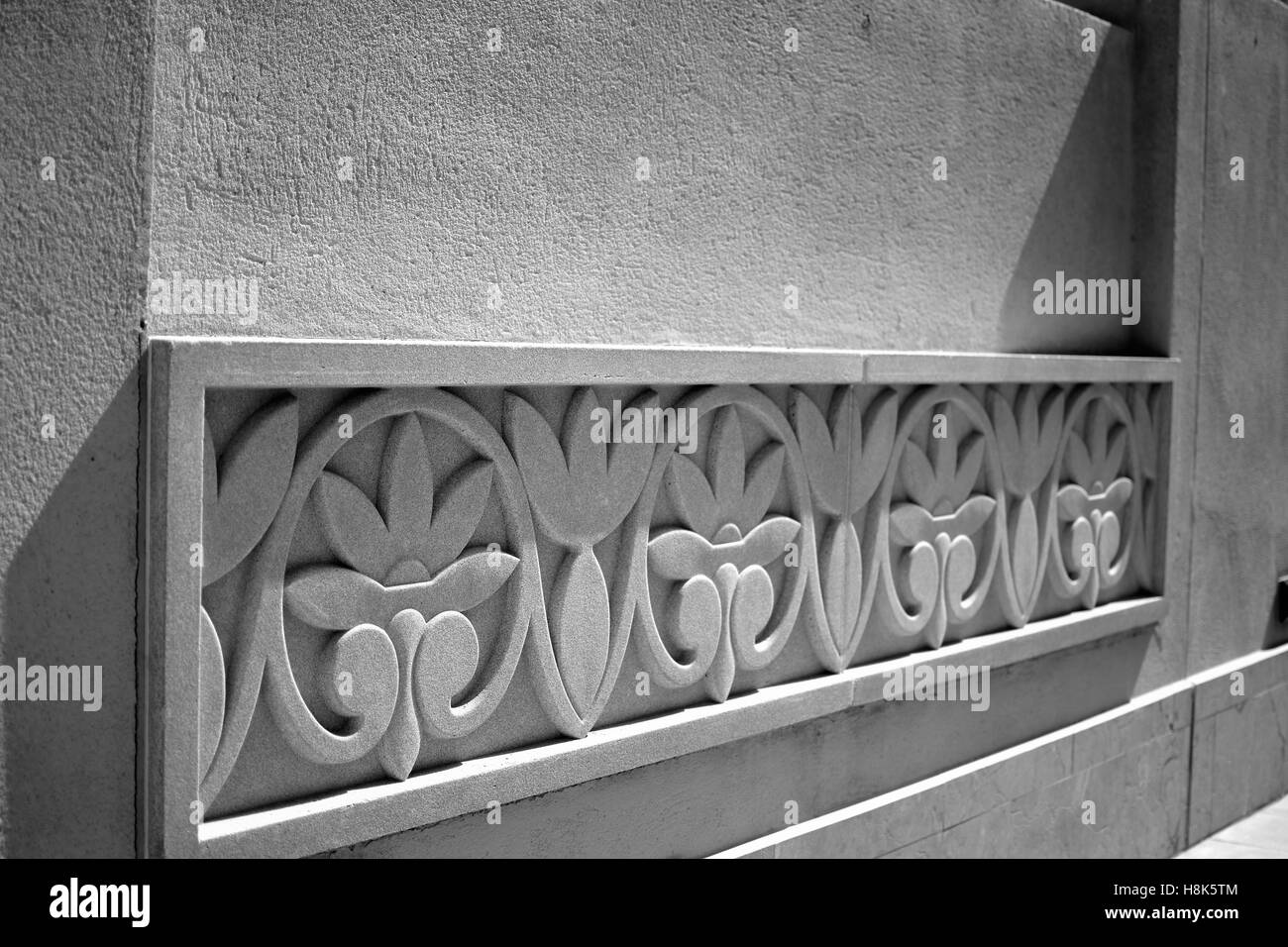 Dubai-Wand-carving Stockfoto