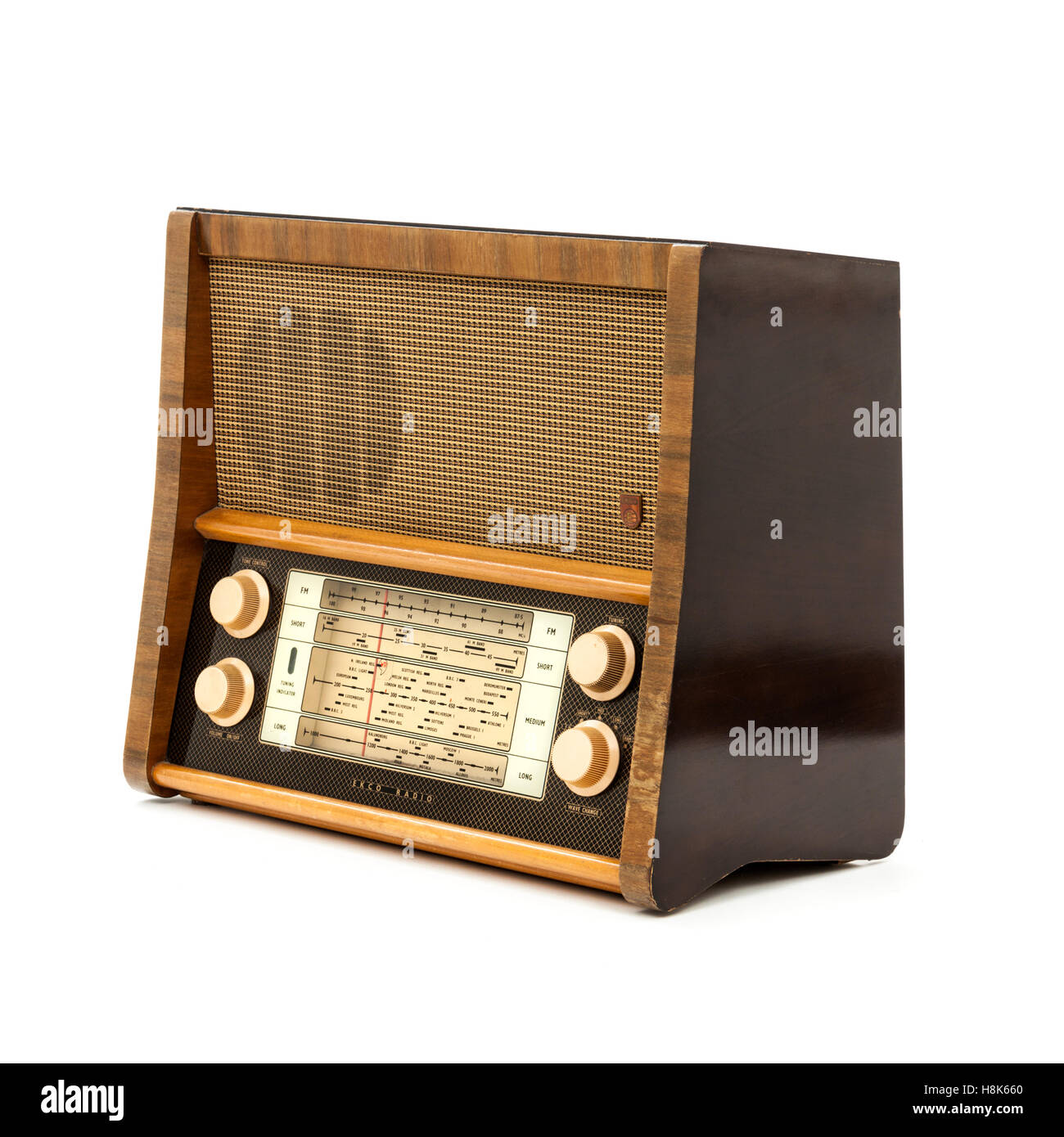 EKCO A239 Röhrenradio aus den 1950er Jahren Stockfoto