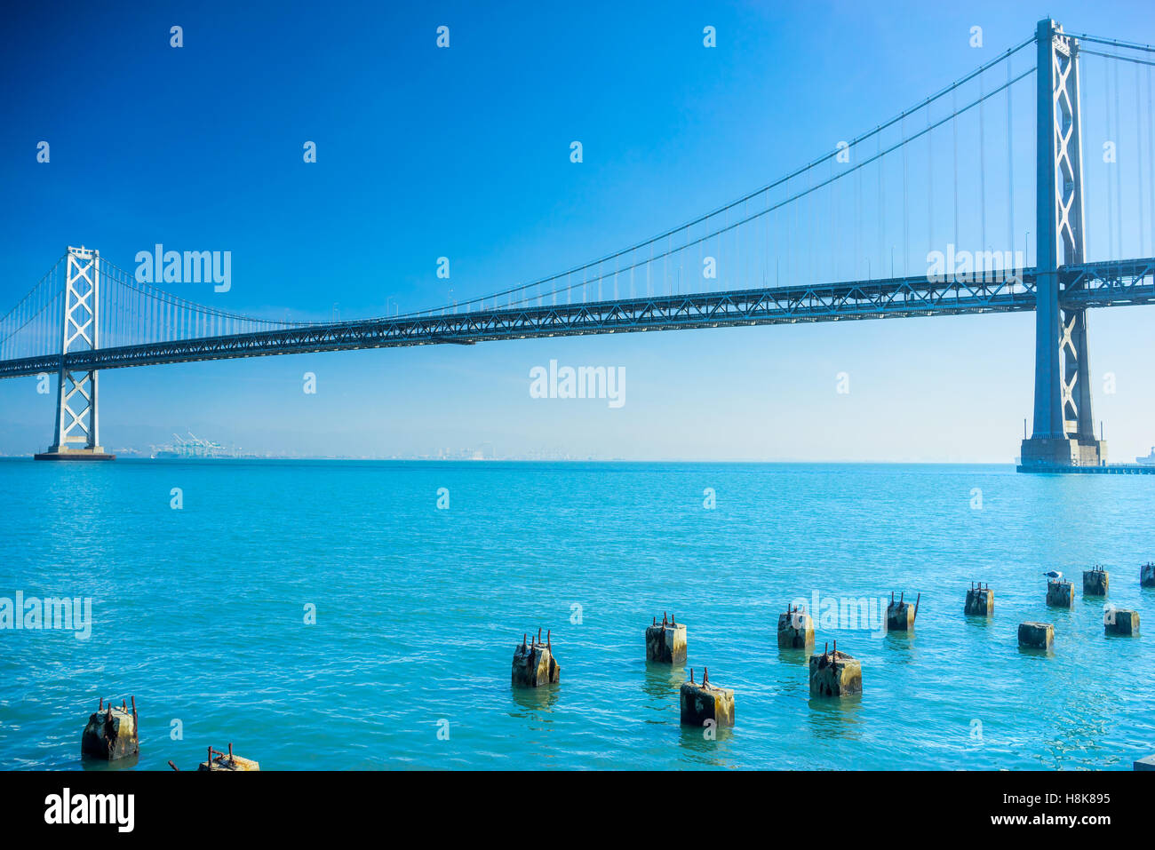 Bay Bridge in San Francisco, Kalifornien, USA. Stockfoto