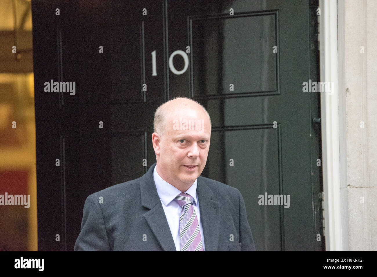 London, 15. November 2016, Chris Grayling, Verkehrsminister, Blätter 10 Downing Street, Credit: Ian Davidson/Alamy Live News Stockfoto