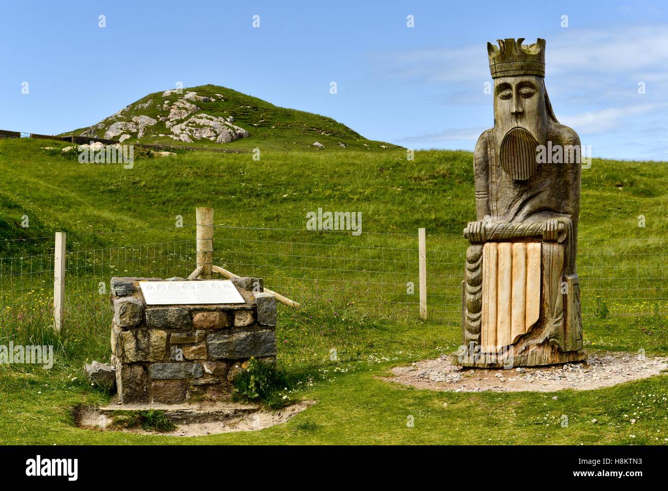 Lewis Schachfiguren Denkmal Stockfoto